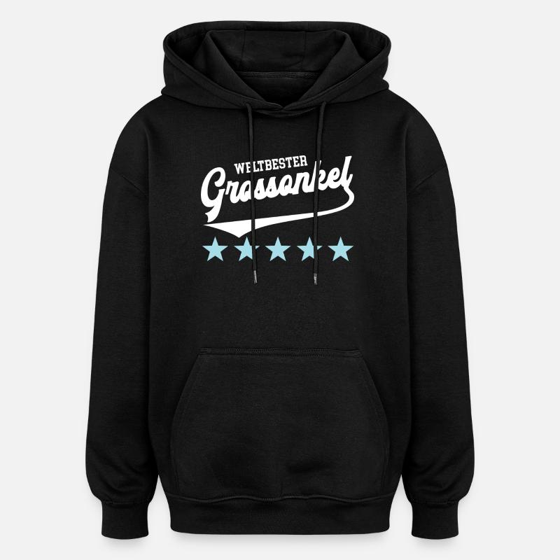 Grand-oncle parrain Meilleur oncle grand-oncle - Sweat à capuche oversize unisexe - noir