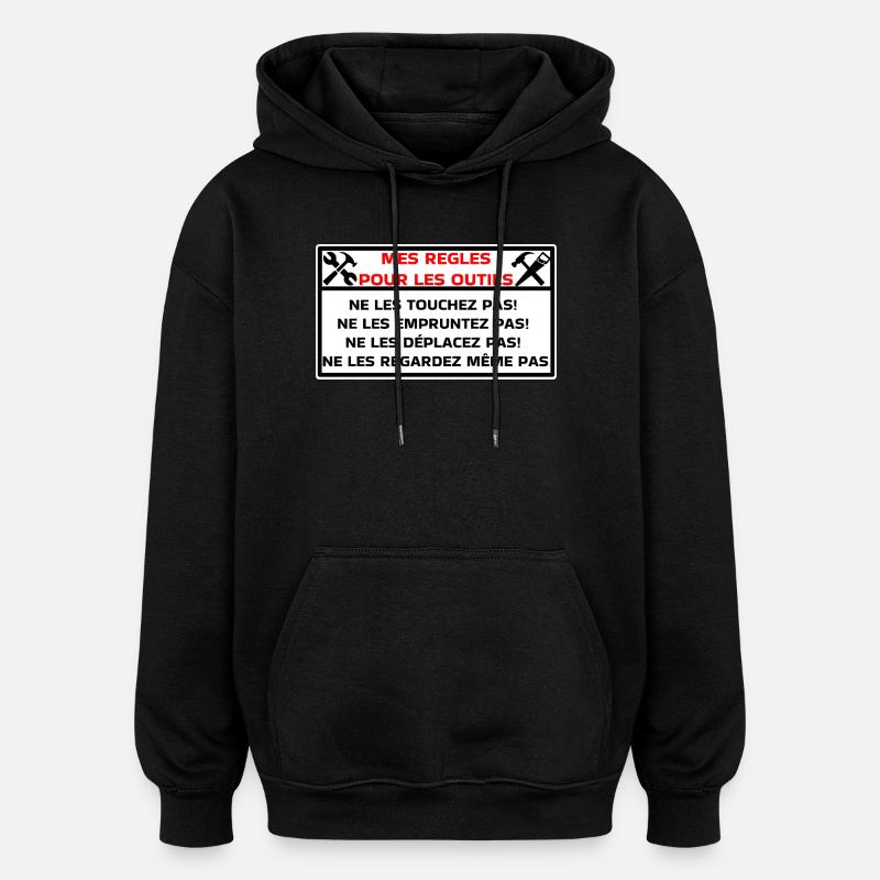 tools - Oversized Unisex Hoodie - black