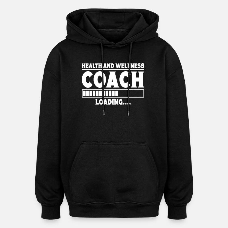 Dynamophilie Bodybuilder Wellness Coach Chargement - Sweat à capuche oversize unisexe - noir