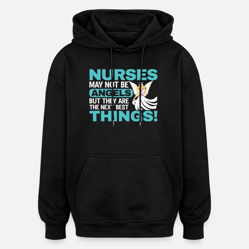 infirmier - Sweat à capuche oversize unisexe - noir