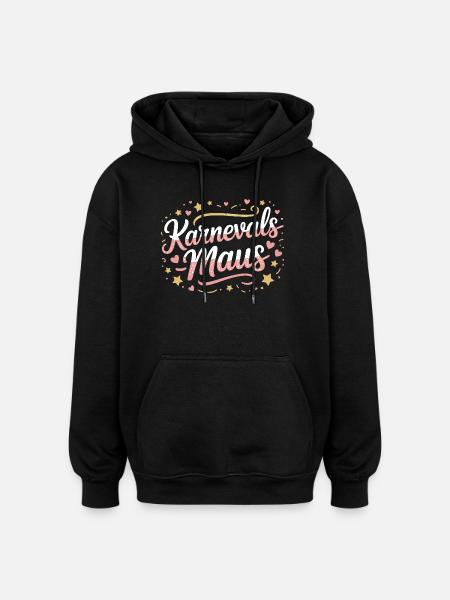 Carnival Mouse Cologne Carnival Mouse - Oversized Unisex Hoodie - black