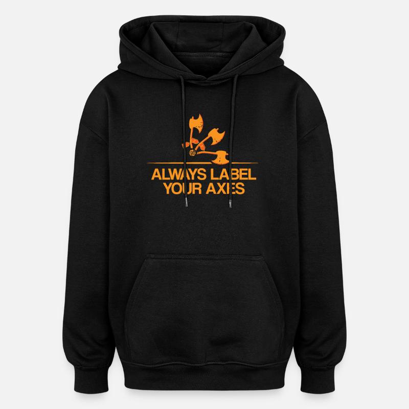 Mahtelehrer Mathe Geometrie Schule Mathematik - Oversized Unisex Hoodie - Schwarz