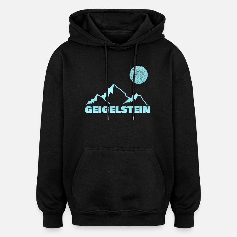 Cadeau pour geigelstein - Sweat à capuche oversize unisexe - noir