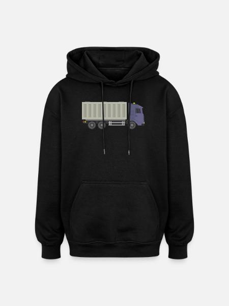 Container trucks - Oversized Unisex Hoodie - black