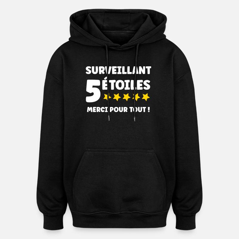 supervisor - Oversized Unisex Hoodie - black