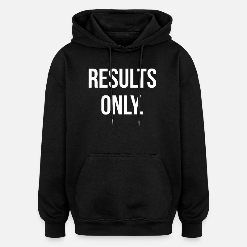 RÉSULTATS SEULEMENT. | Greyline Officiel - Sweat à capuche oversize unisexe - noir