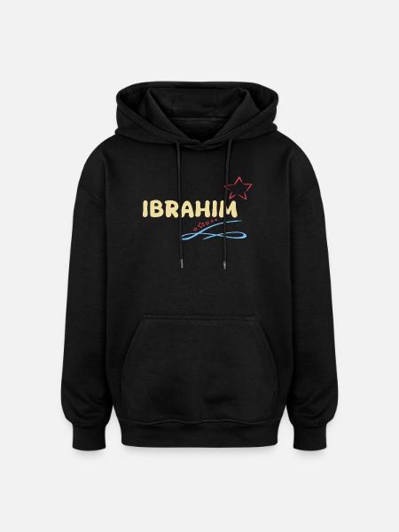 Gift Ibrahim - Oversized Unisex Hoodie - black
