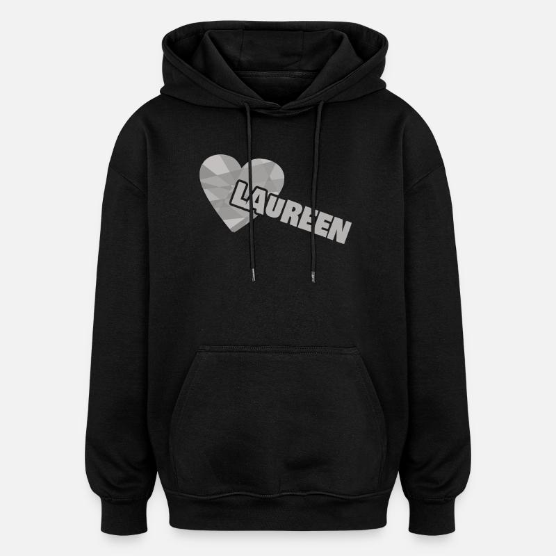 Chère Laureen, - Sweat à capuche oversize unisexe - noir