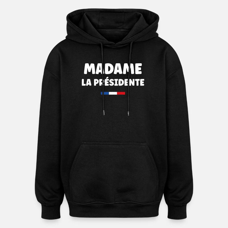 Vorsitzende - Oversized Unisex Hoodie - Schwarz