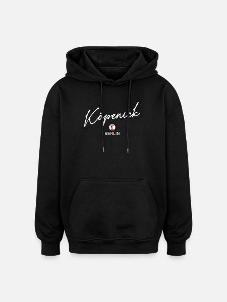 Köpenick - Berlin Flag - Berlin Bear - Oversized Unisex Hoodie - black