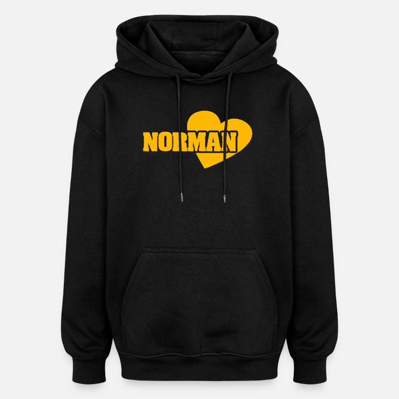 Or Normand - Sweat à capuche oversize unisexe - noir