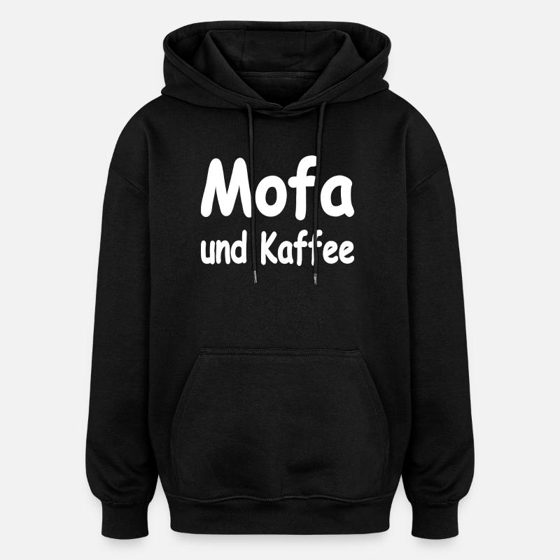 Mofa - Oversized Unisex Hoodie - Schwarz