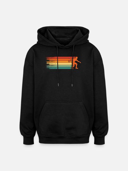 Boule retro Petanque Boule Boule player - Oversized Unisex Hoodie - black