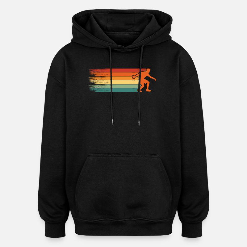 Boule retro Petanque Boule Boule player - Oversized Unisex Hoodie - black