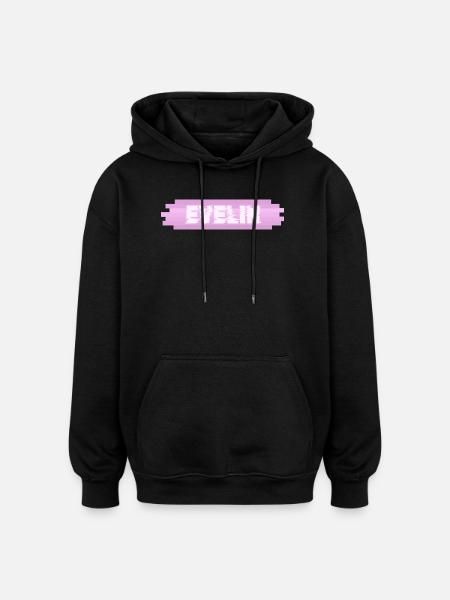 Gift for Evelin - Oversized Unisex Hoodie - black