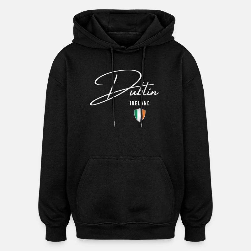 Dublin Ireland, elegant design Dublin - Oversized Unisex Hoodie - black