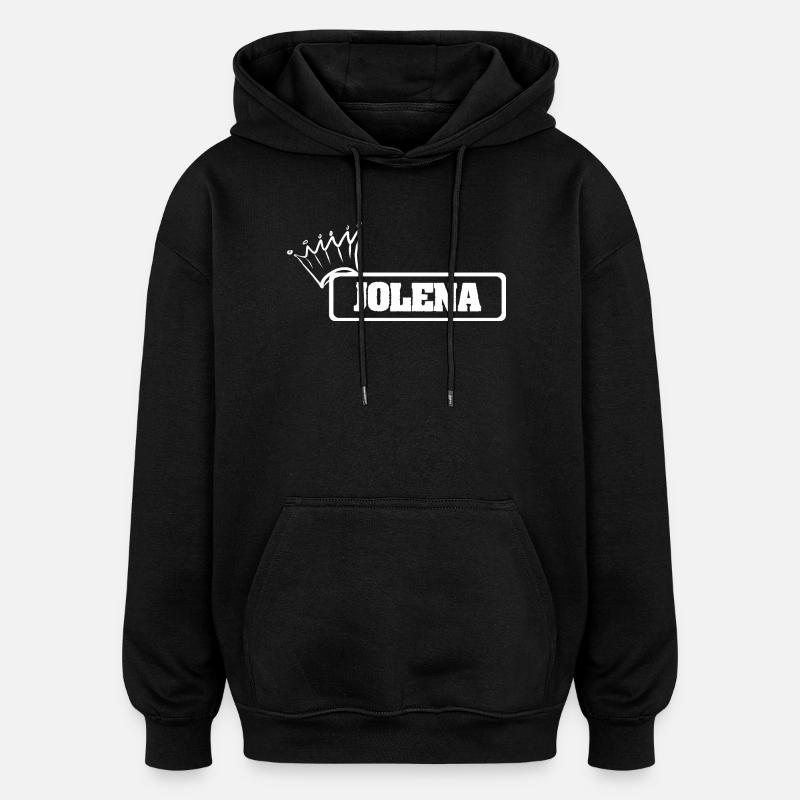 Couronne Jolena - Sweat à capuche oversize unisexe - noir