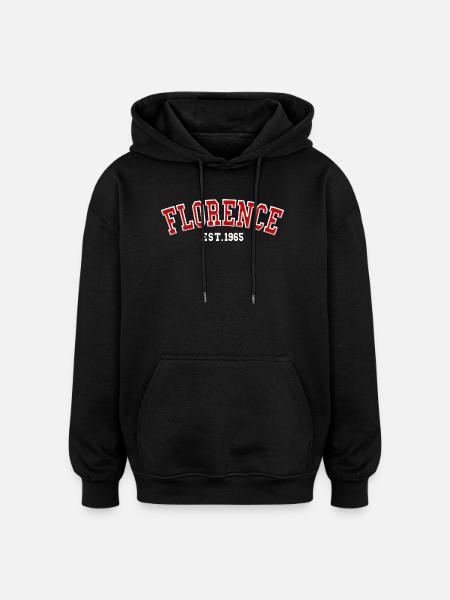 Florence Est. 1965 - Oversized Unisex Hoodie - black