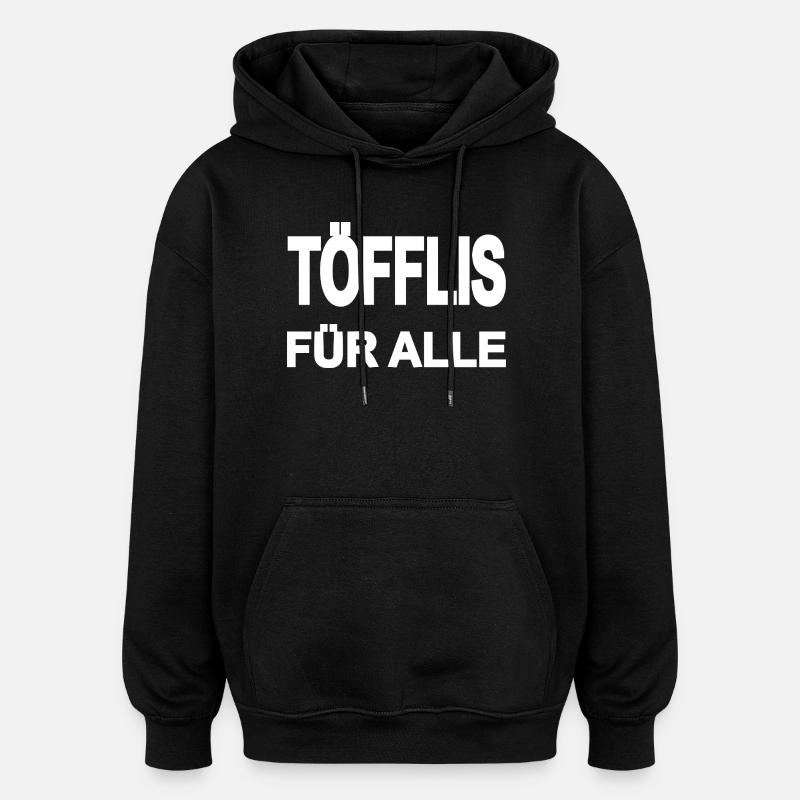 Töffli - Oversized Unisex Hoodie - Schwarz