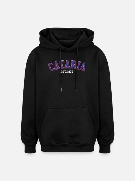 Catania Est. 1975 - Oversized Unisex Hoodie - black