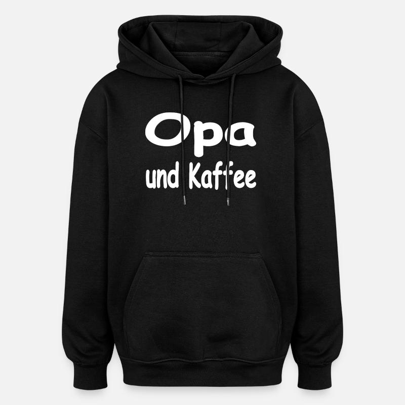 Opa - Oversized Unisex Hoodie - Schwarz