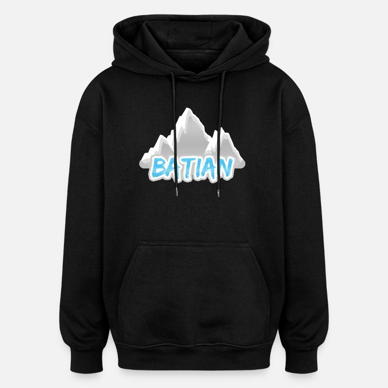 Batian - Oversized Unisex Hoodie - black