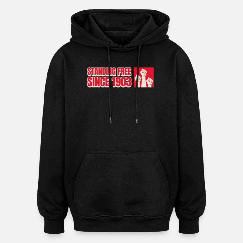 Seit 1903 frei stehend - Oversized Unisex Hoodie - Schwarz