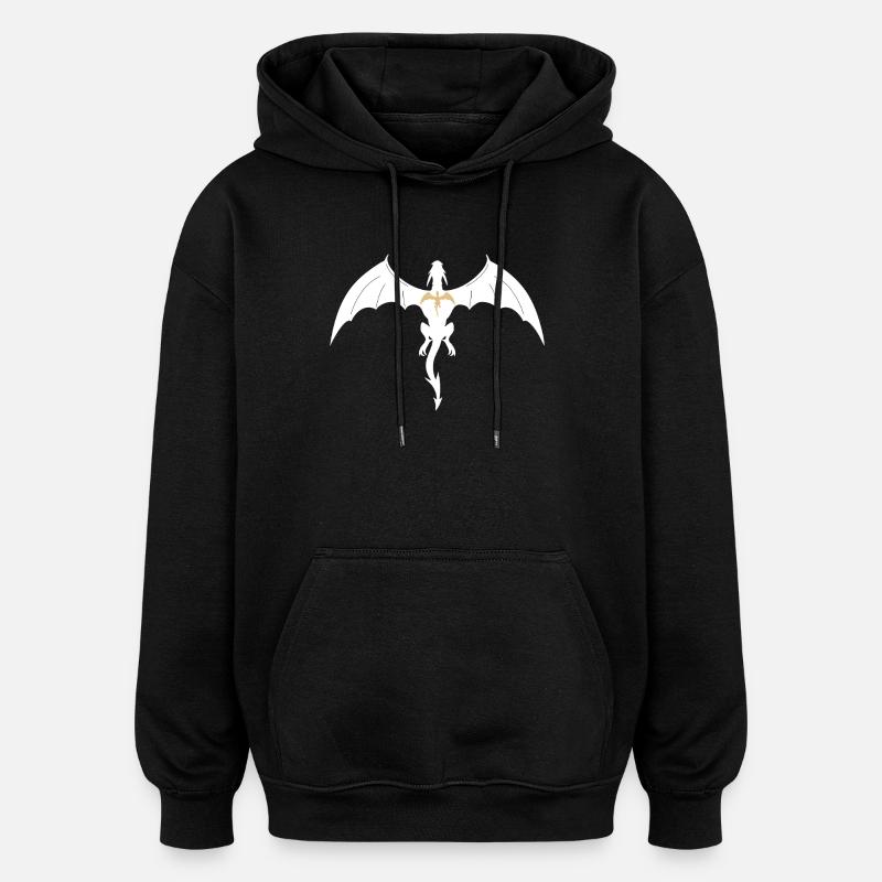 Vierter Flügeldrache - Oversized Unisex Hoodie - Schwarz