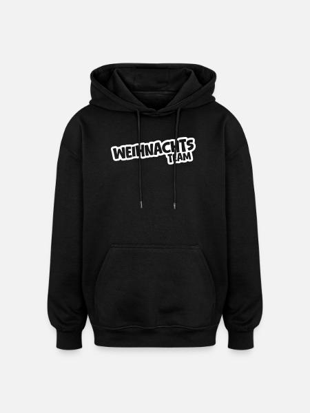 Christmas Team - Oversized Unisex Hoodie - black