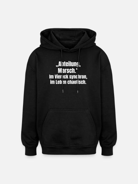 Department March Chaotic Everyday Life - Oversized Unisex Hoodie - black