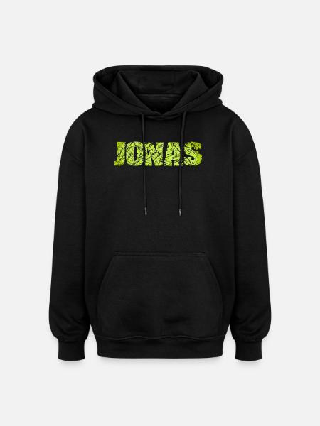 Name: Jonas - Oversized Unisex Hoodie - black