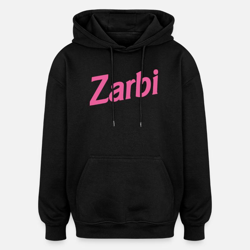 ZARBI ! - Sweat à capuche oversize unisexe - noir