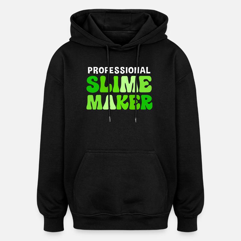 Slime visqueux Slime - Sweat à capuche oversize unisexe - noir