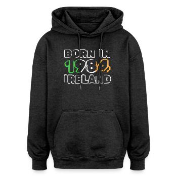 1984 - Oversized Unisex Hoodie - Anthrazit - Vorne - Noah (186cm)