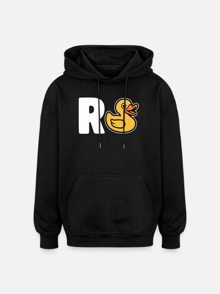 R Duck - Pension - Oversized Unisex Hoodie - black