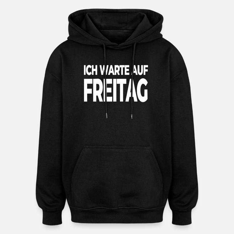 Friday - Oversized Unisex Hoodie - black