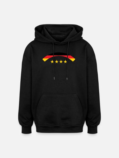 German Flag - Germany - Oversized Unisex Hoodie - black