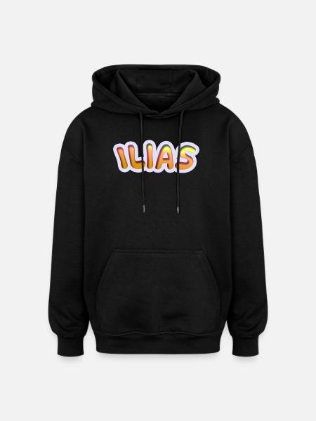 Ilias als Job - Oversized Unisex Hoodie - Schwarz