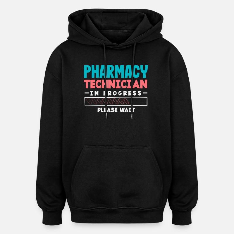 Apotheker Pharmazeutisch-technischer - Oversized Unisex Hoodie - Schwarz