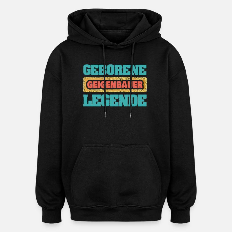 Profession: Violin maker - Oversized Unisex Hoodie - black
