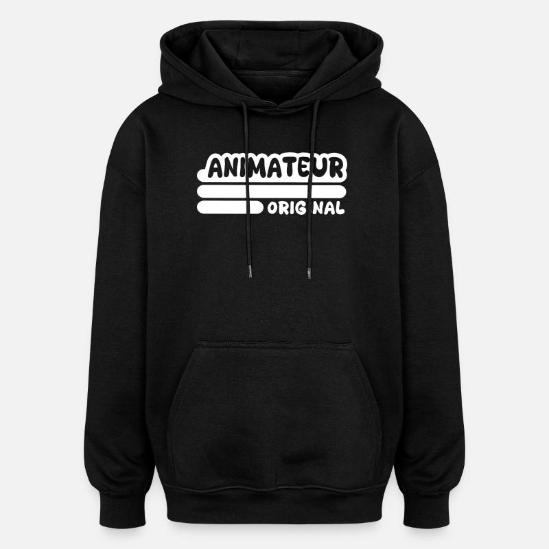 Beruf Animateur - Oversized Unisex Hoodie - Schwarz
