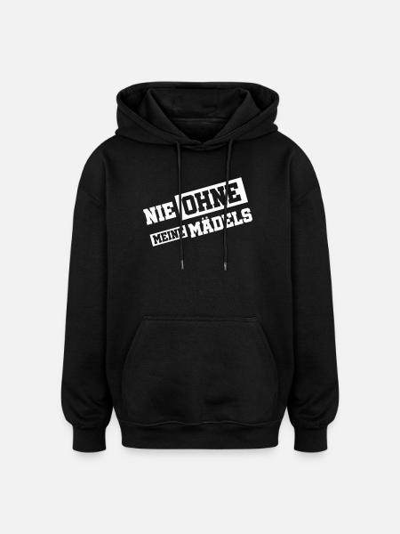Jamais sans mes filles - Sweat à capuche oversize unisexe - noir