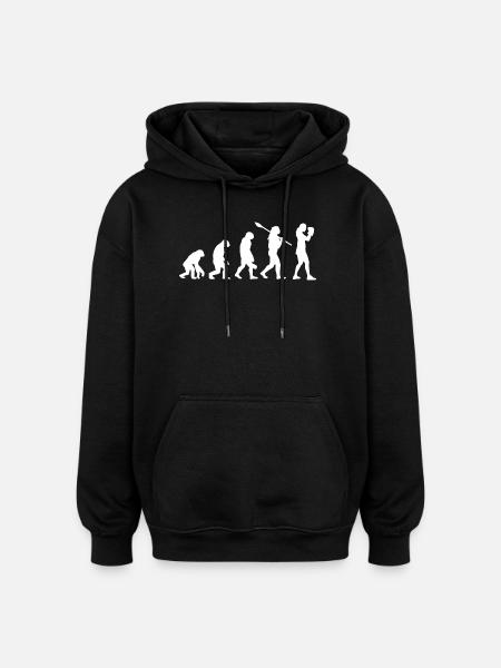 Boxing Evolution : Boxeuse Sportive Féminine - Sweat à capuche oversize unisexe - noir