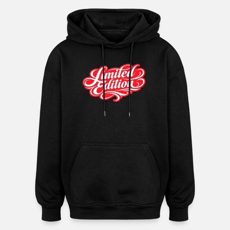 Édition limitée - Sweat à capuche oversize unisexe - noir
