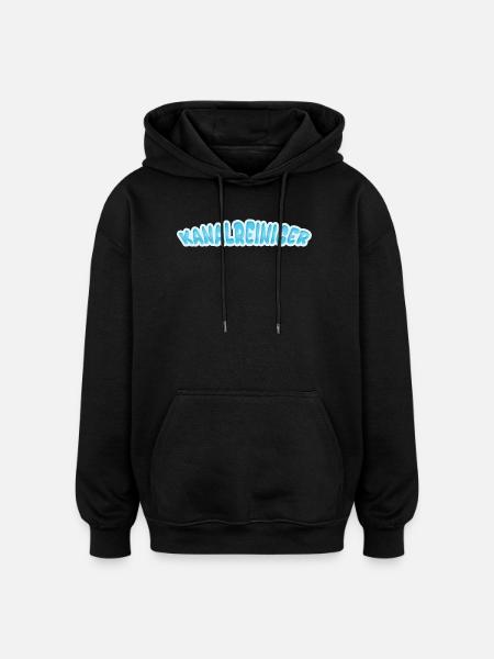 Sewer cleaner as sewer cleaner - Oversized Unisex Hoodie - black