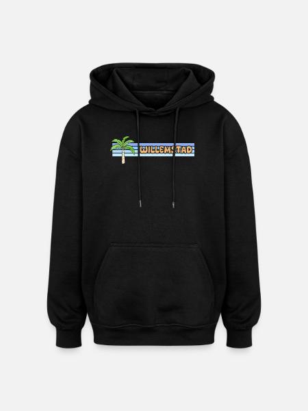 Willemstad as a holiday - Oversized Unisex Hoodie - black