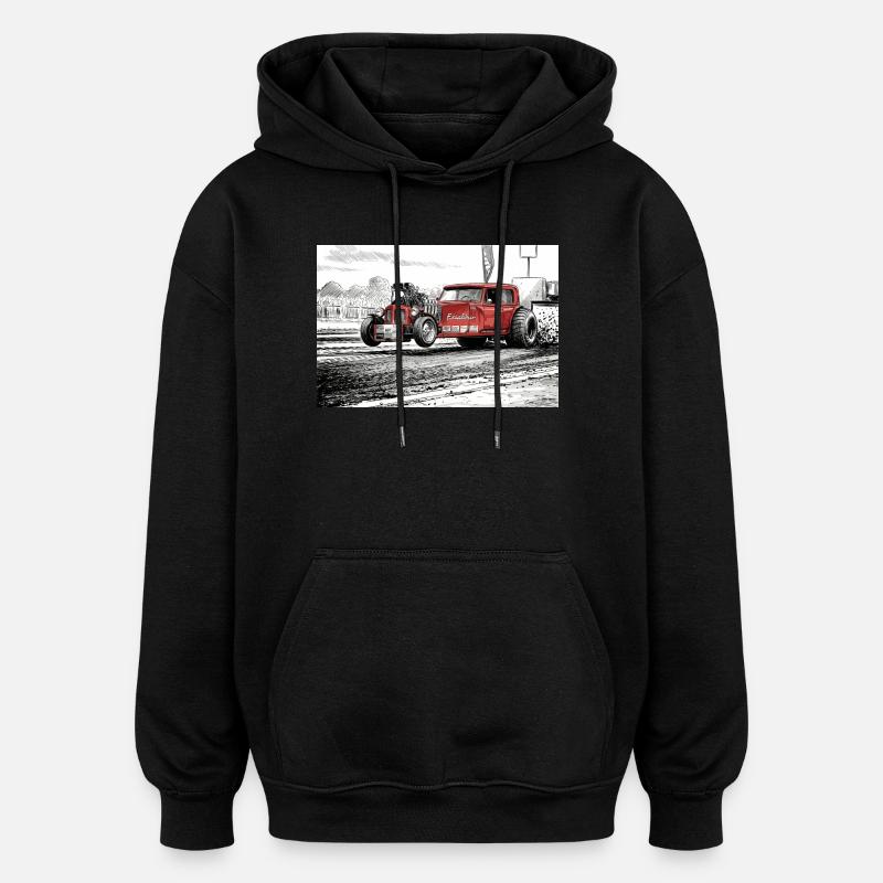 Excalibur - Sweat à capuche oversize unisexe - noir