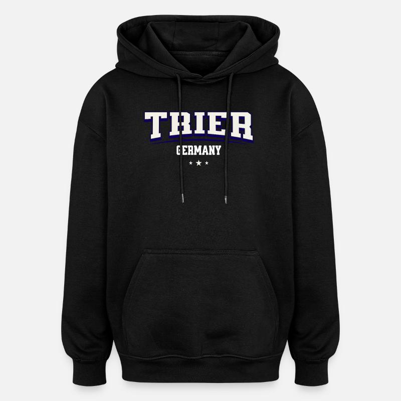 Trier Deutschland Stadtemblem - Oversized Unisex Hoodie - Schwarz