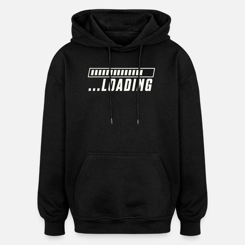 Ladebalken Loading Fortschritt - Oversized Unisex Hoodie - Schwarz