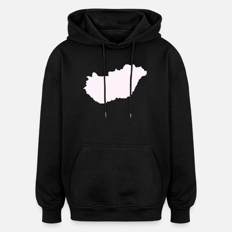 Ungarn Land - Oversized Unisex Hoodie - Schwarz